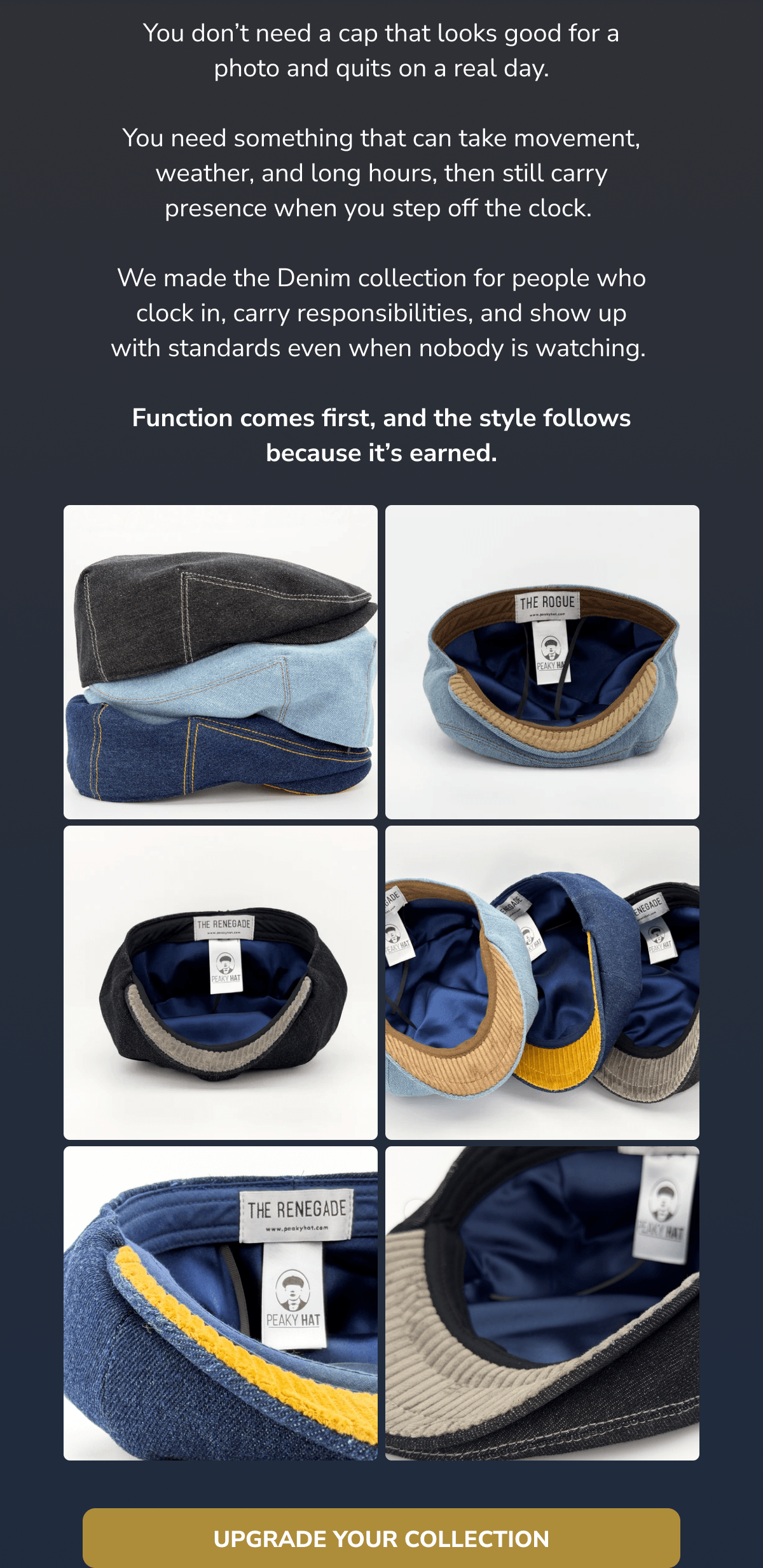 Upgrade Your Collection - Peaky Hat