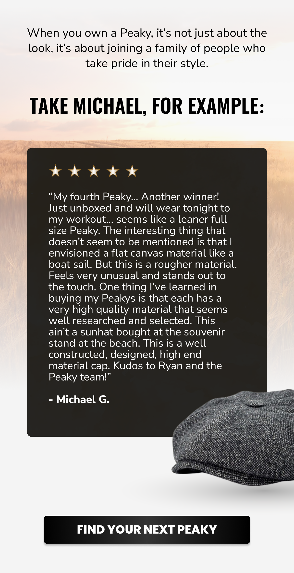 Take Michael, for example: