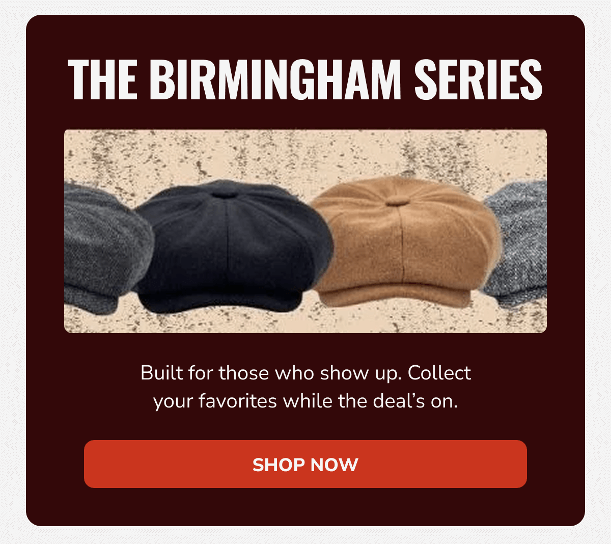 Shop Now (The Birmingham Series) - Peaky Hat