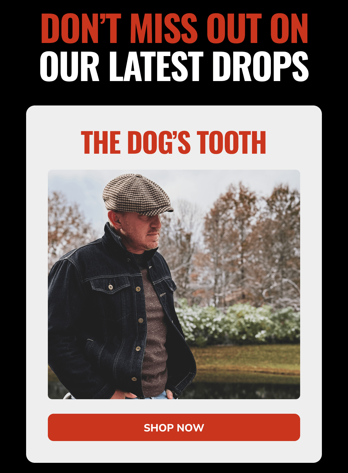 Shop Now (The Dog's Tooth) - Peaky Hat