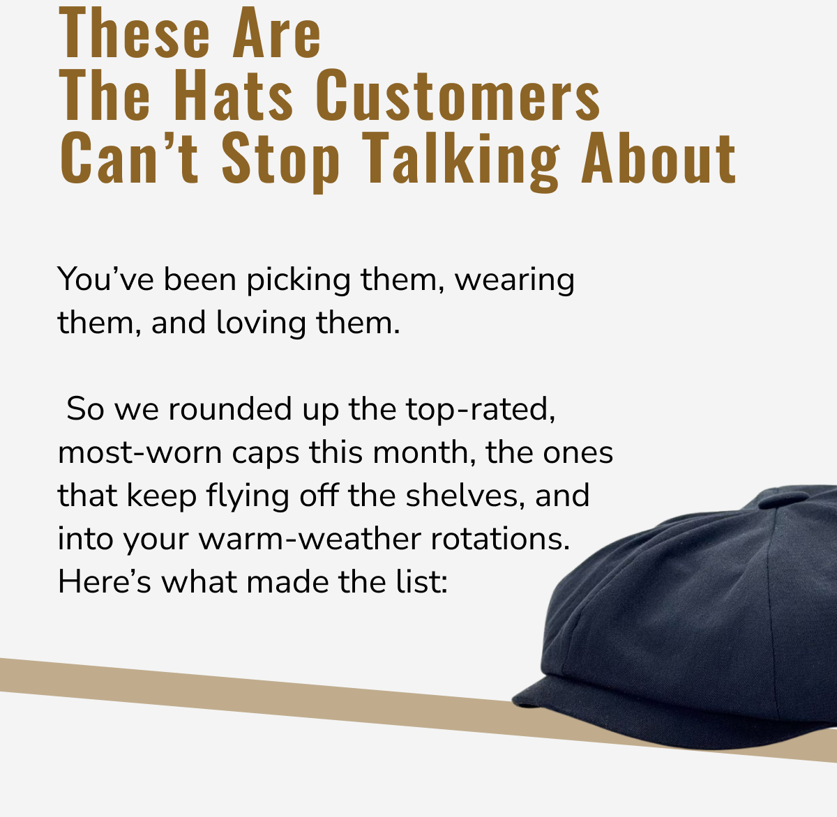 These Are the Hats Customers Can't Stop Talking About