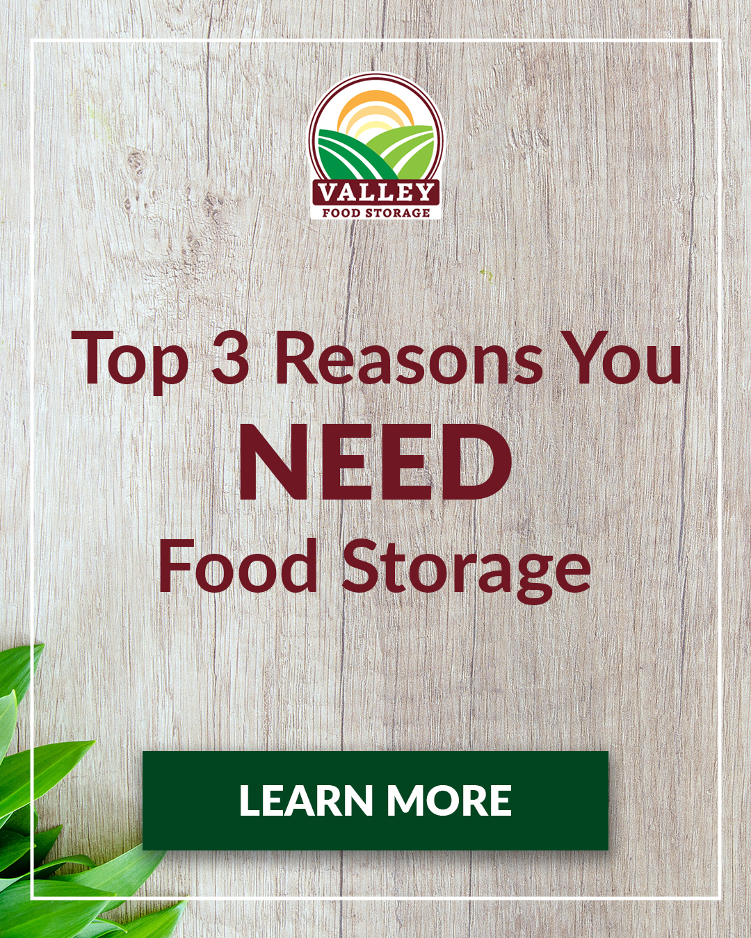 Top 3 Reasons You Need Food Storage