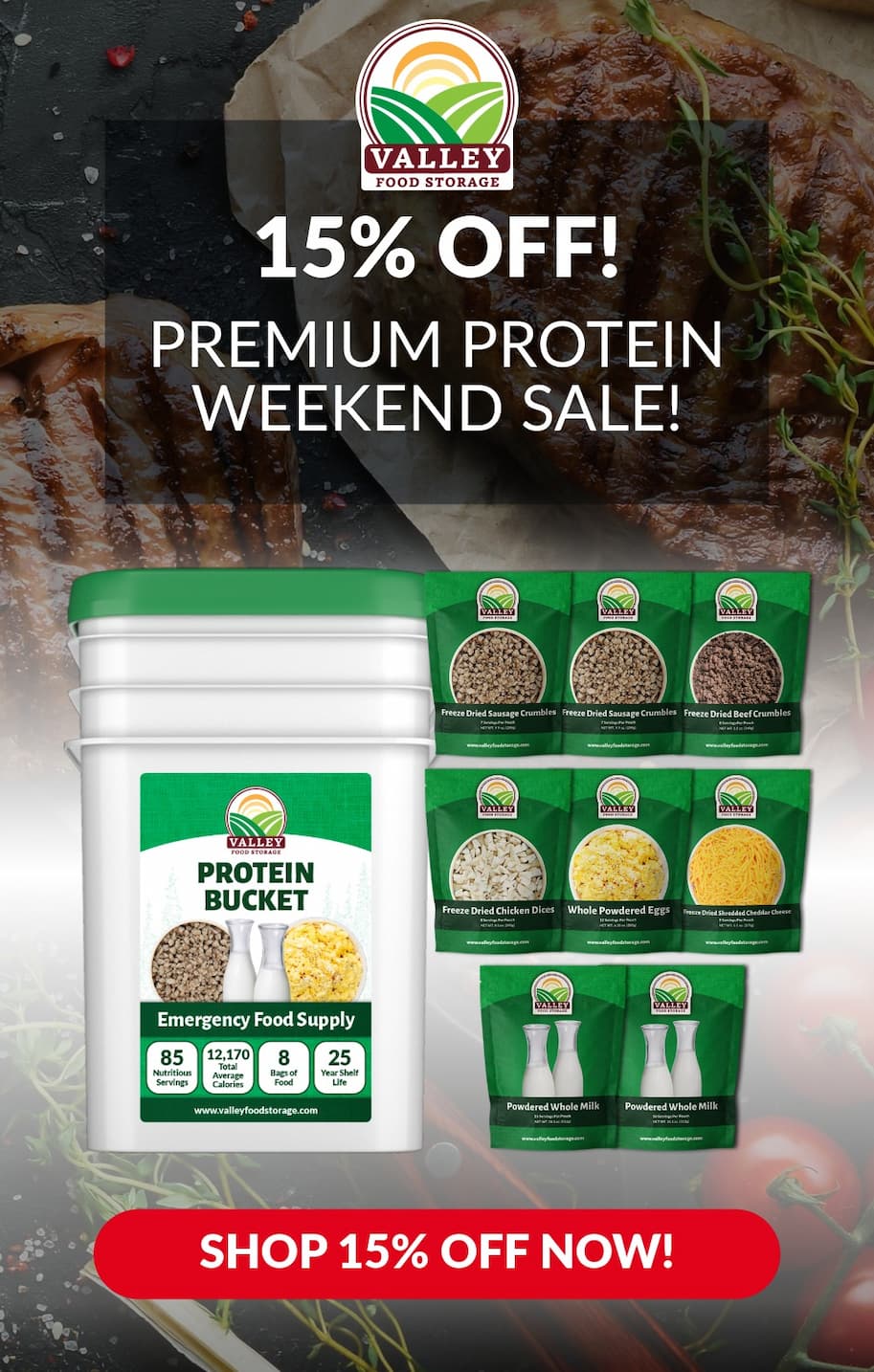 Premium Protein From Valley Food Storage