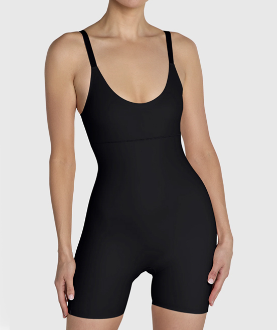 Smoothing shorty bodysuit