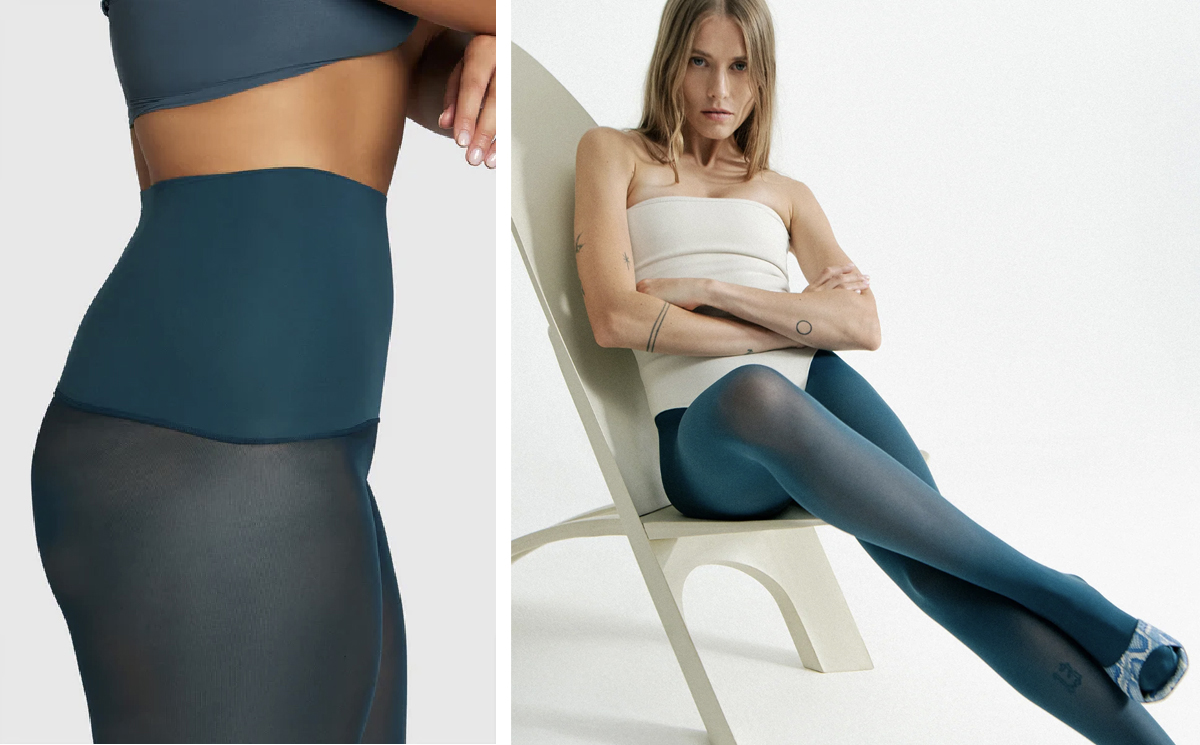 Teal tights Teal tights