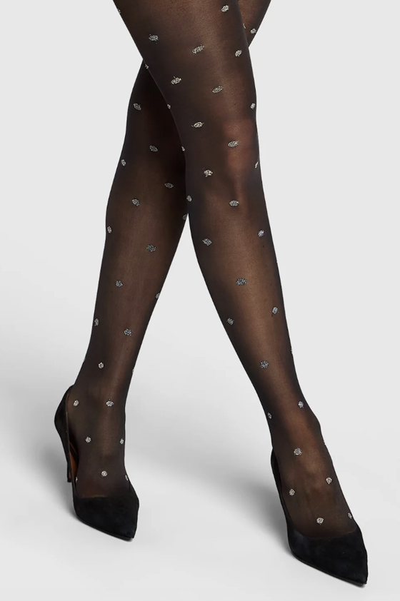 shimmer spot tights
