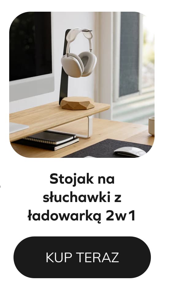 stojak na sluchawki z ladowarka 2w1