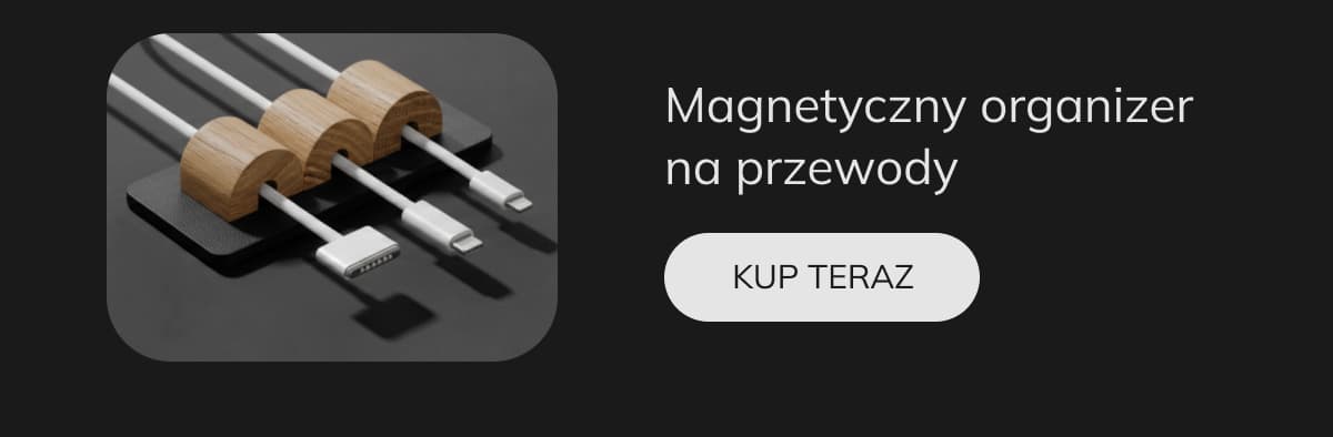 Magnetyczny organizer na przewody