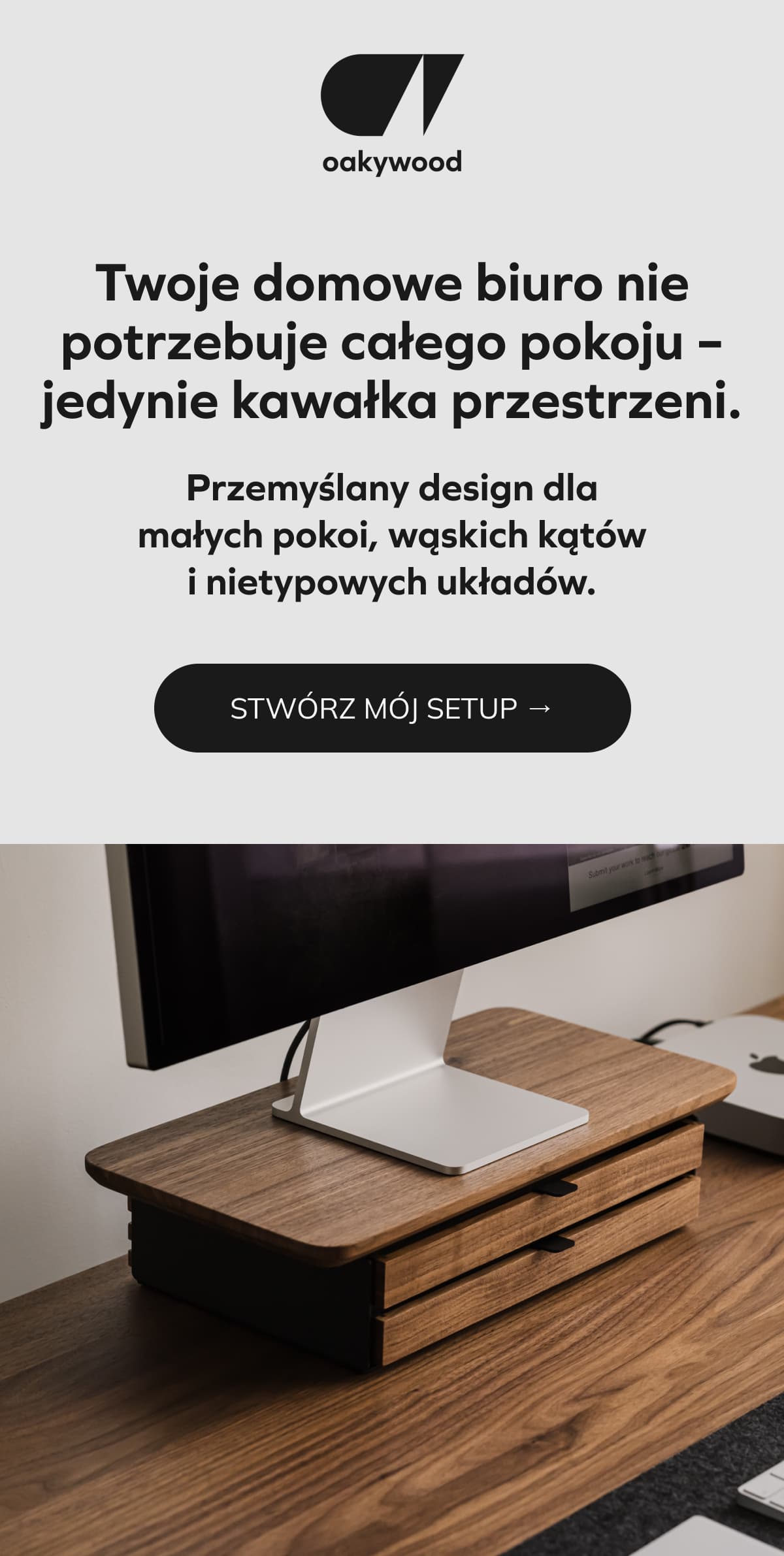 Twoje domowe biuro nie potrzebuje całego pokoju – jedynie kawałka przestrzeni.