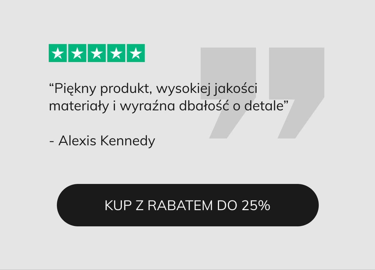 “Piękny produkt, wysokiej jakości materiały i wyraźna dbałość o detale” - Alexis Kennedy