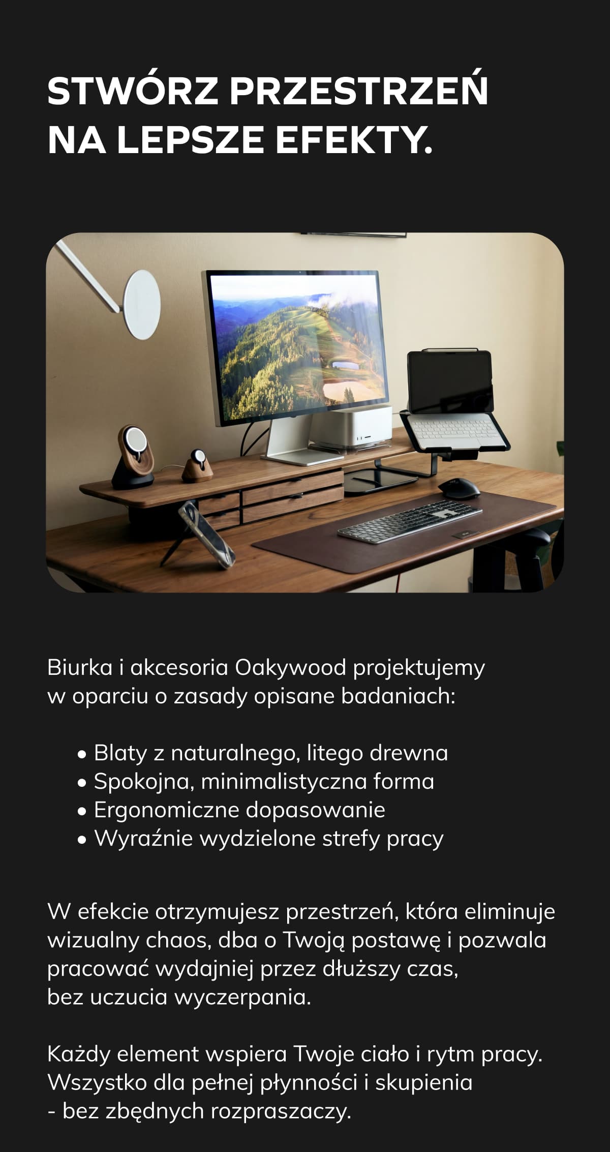 STWÓRZ PRZESTRZEŃ NA LEPSZE EFEKTY.