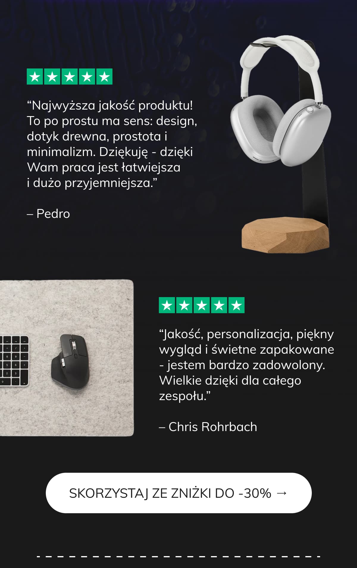 SKORZYSTAJ ZE ZNIŻKI DO -30% →