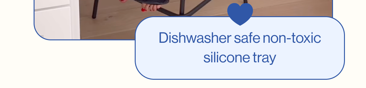Dishwasher safe non-toxic silicone tray