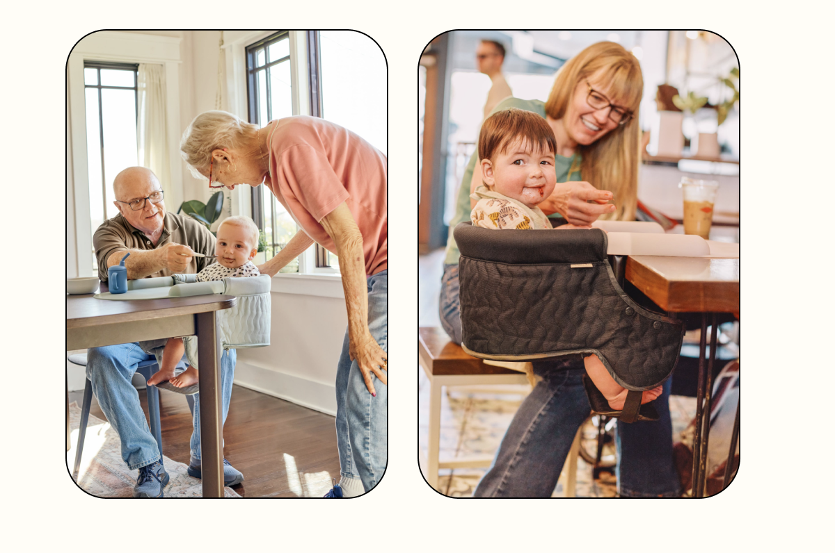 Families love our newest seat. See how the Hook-On Chair fits into everyday life: