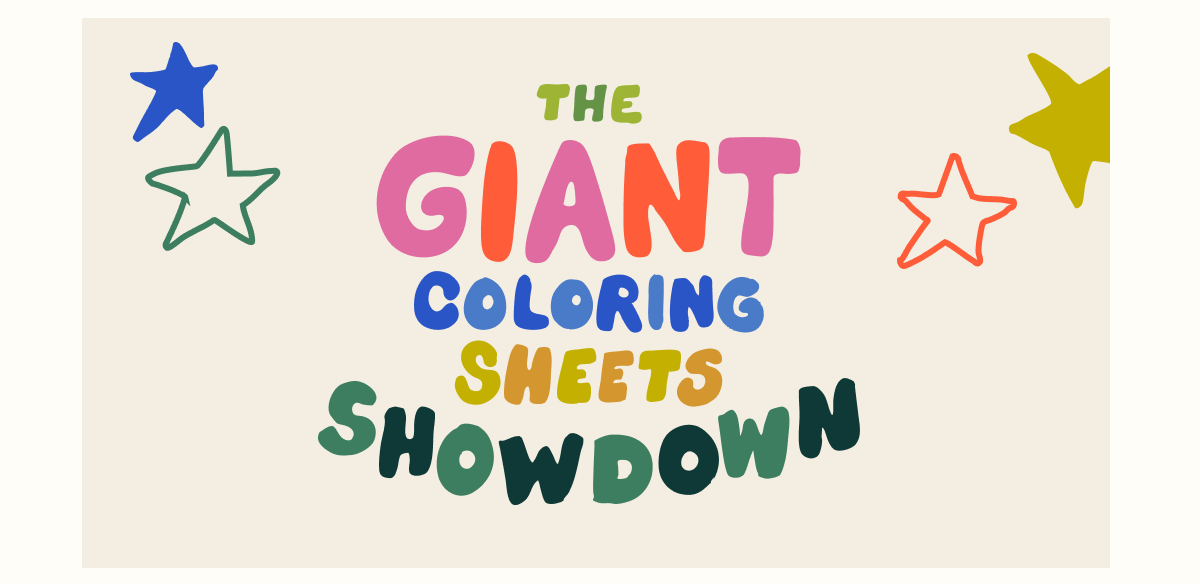 The Giant Coloring Sheets Showdown