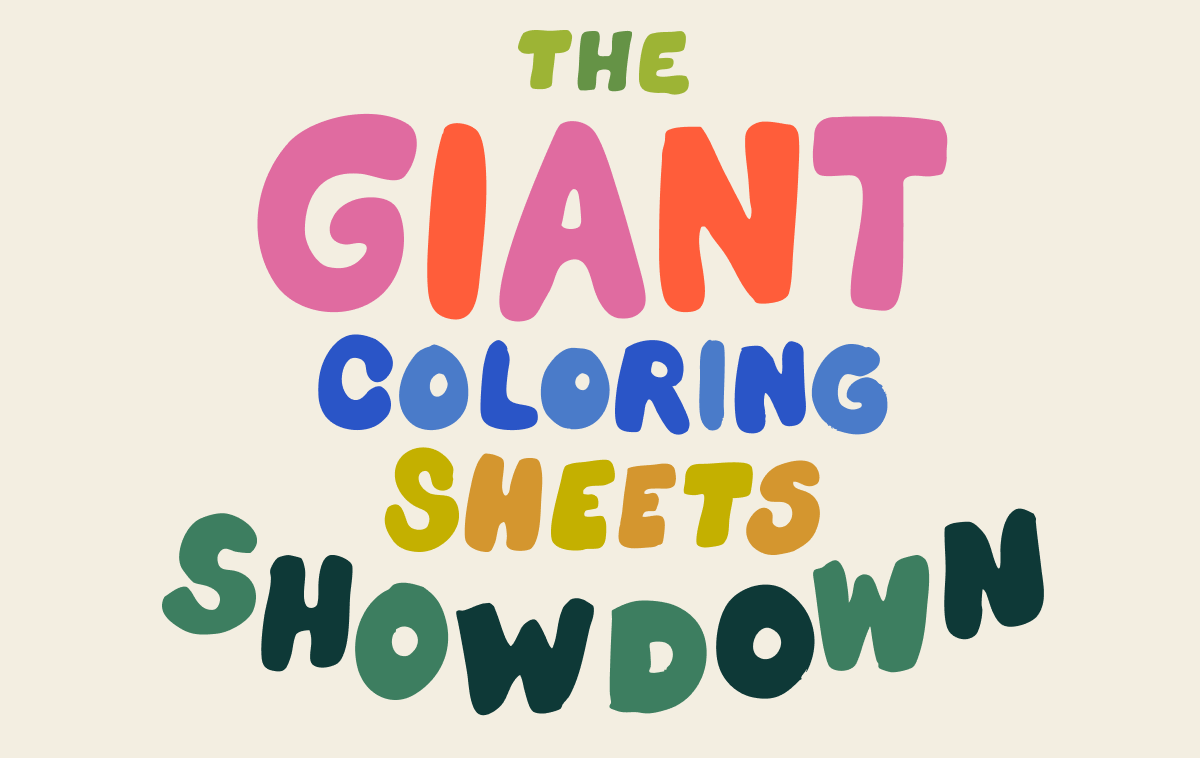 The Giant Coloring Sheets Showdown