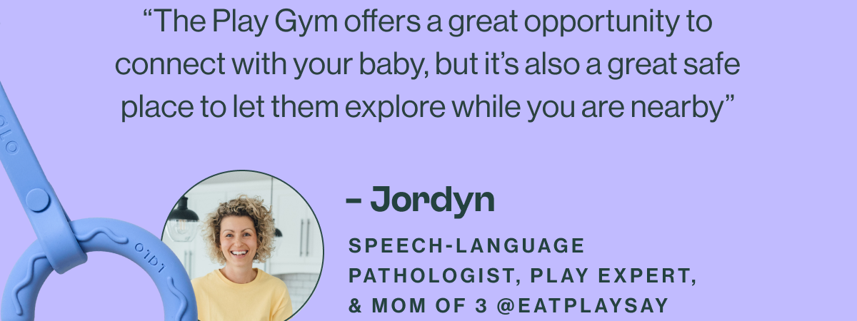 The Play Gym Offers a great opportunity to connect with your baby.