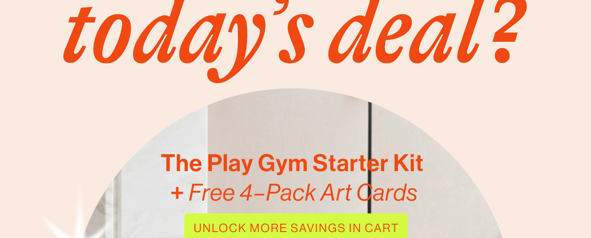 The Play Gym + 4 pack art cards