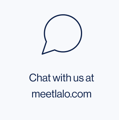 Chat us at meetlalo.com
