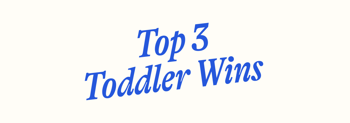 Top 3 Toddler Wins