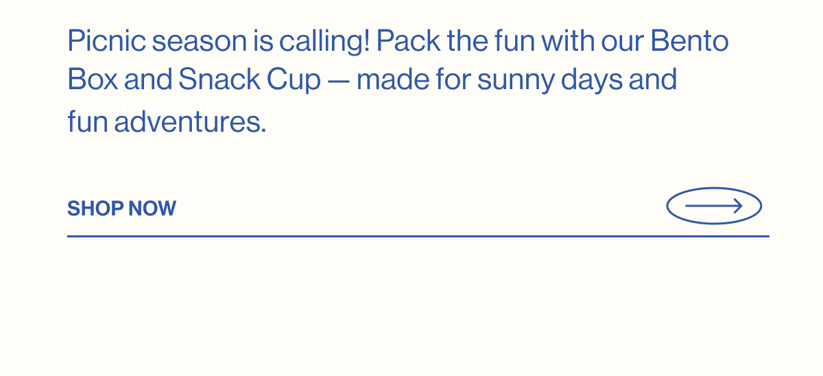 Picnic season is calling! Pack the fun with our Bento Box and Snack Cup — made for sunny days and fun adventures. Shop Now