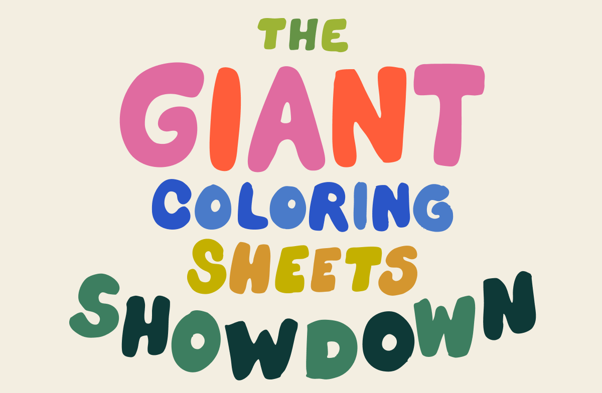 The Giant Coloring Sheets Showdown