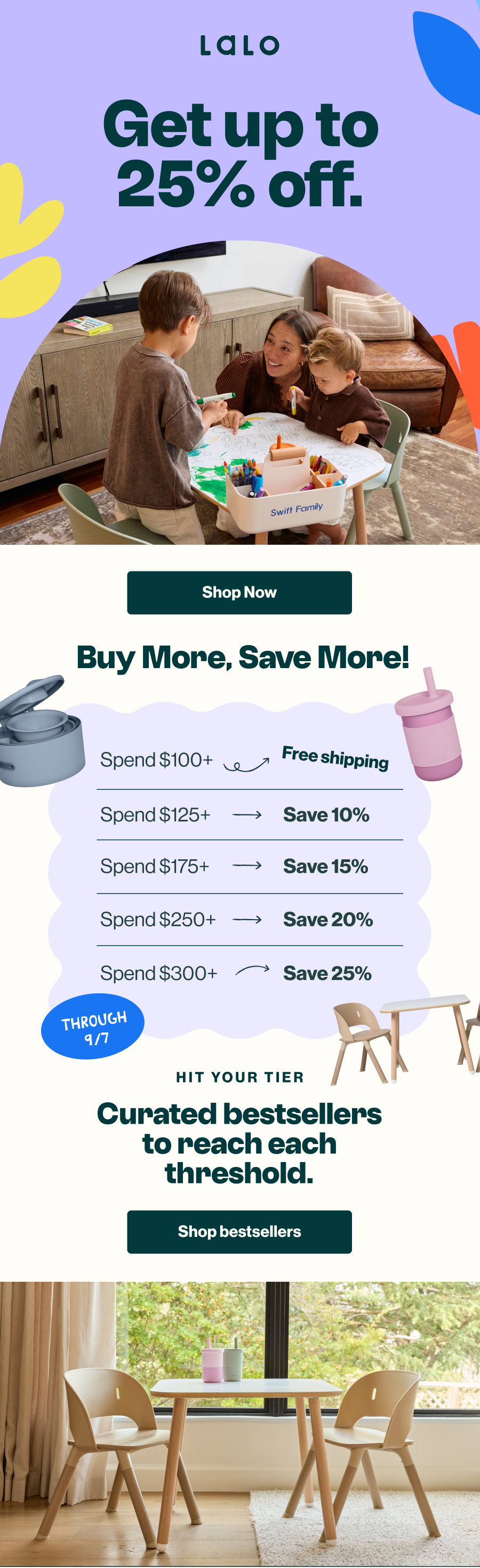 Get up to 25% off.