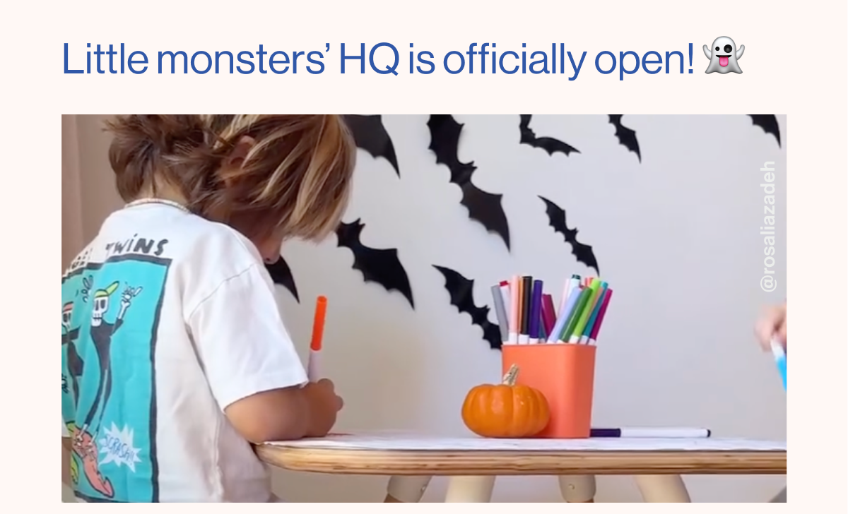 Little monsters' HQ is officially open! 👻