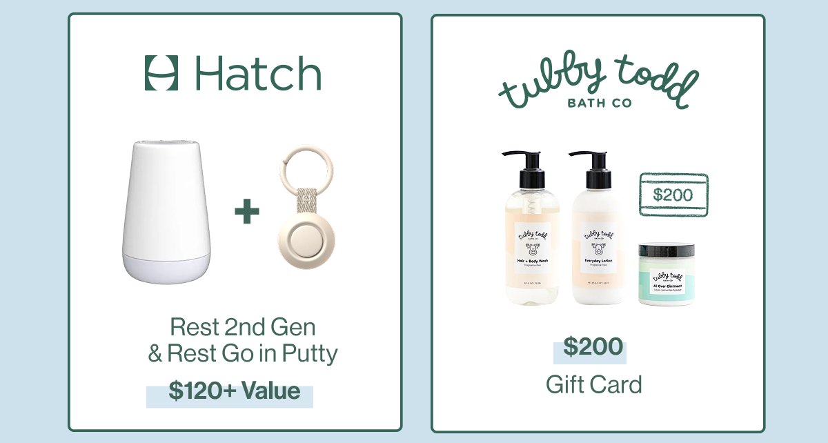 Hatch Rest+ 2nd Gen & Rest Go in Putty  ($130 value) & Tubby Todd $200 Gift Card