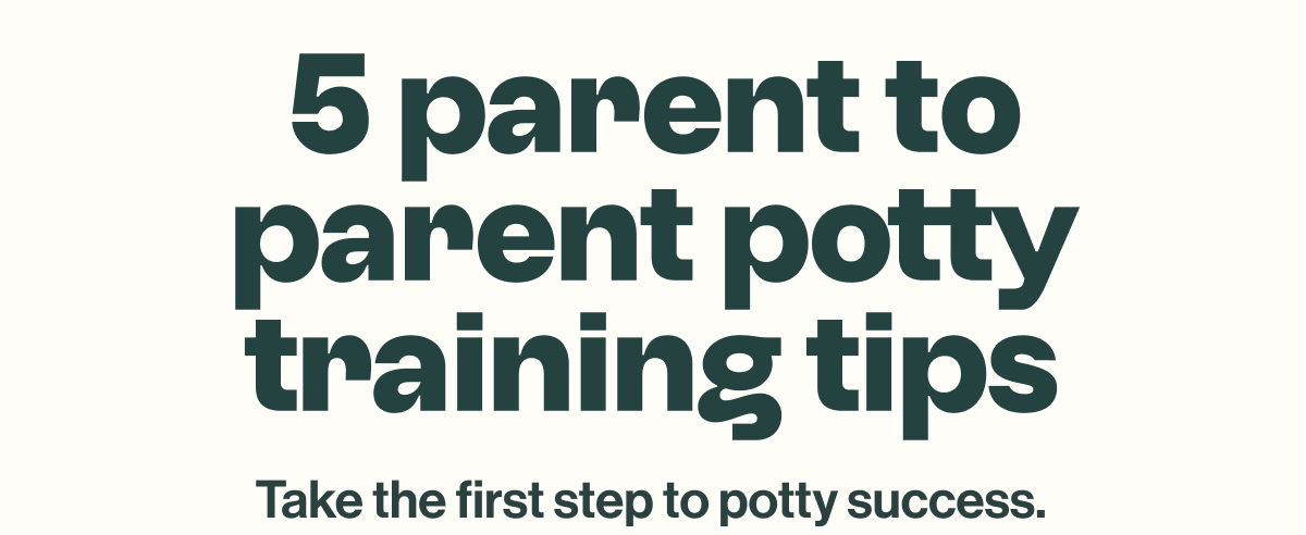5 parent to parent potty training tips