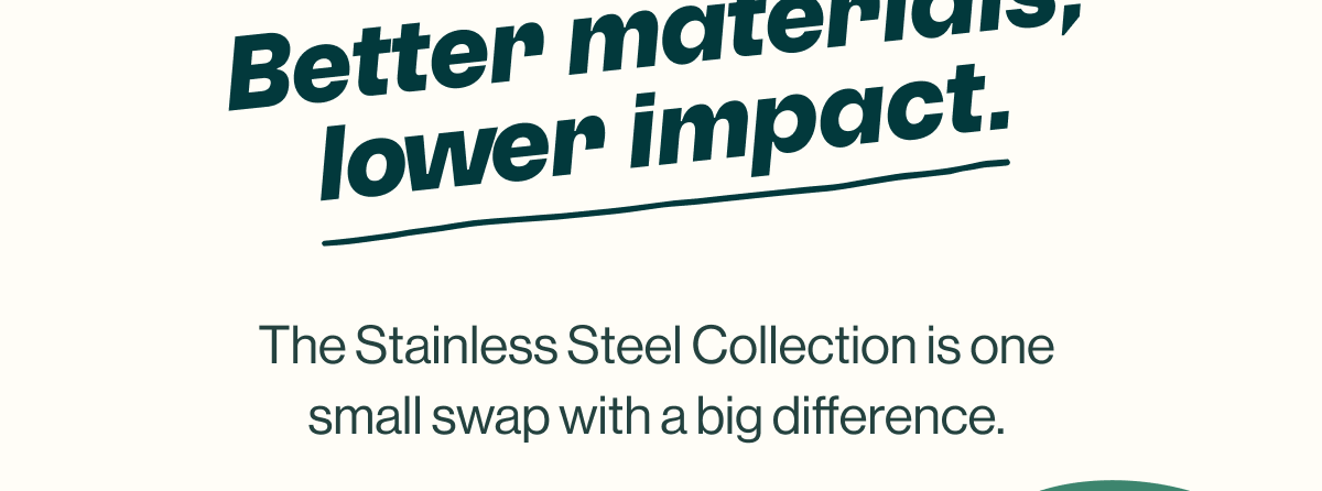 Better materials, lower impact.