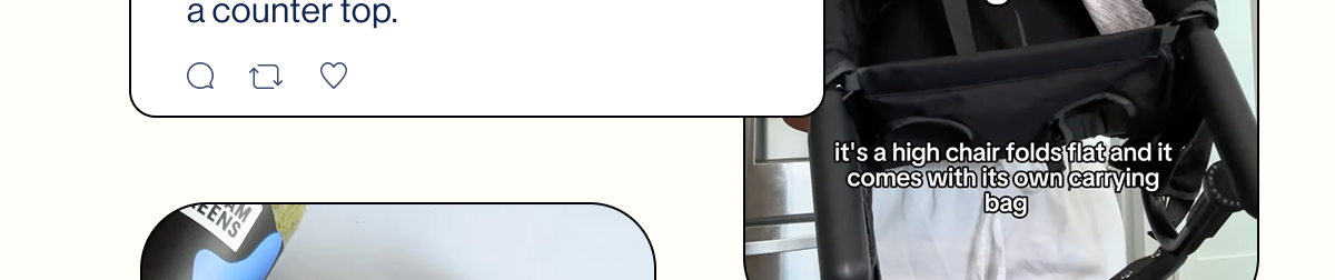 This Hook-On Chair is the best with easy mobility to take it anywhere with you. Friends or family houses, restaurants, just about anywhere with a counter top.