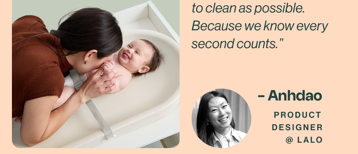 Designed to be easy to clean as possible. Because we know every second counts .