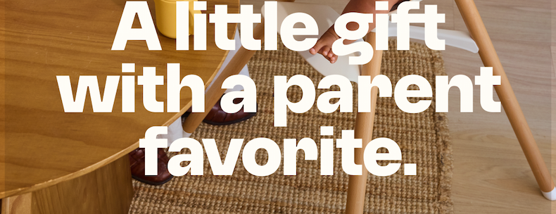 A little gift with a parent favorite. 