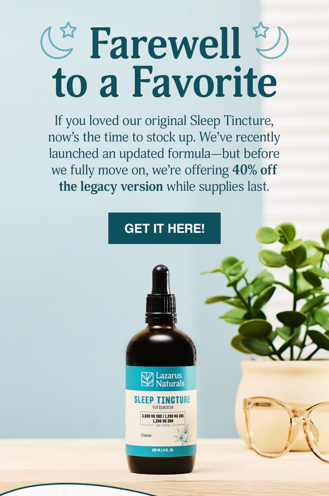 40% OFF OUR LEGACY SLEEP TINCTURE - GET IT HERE!