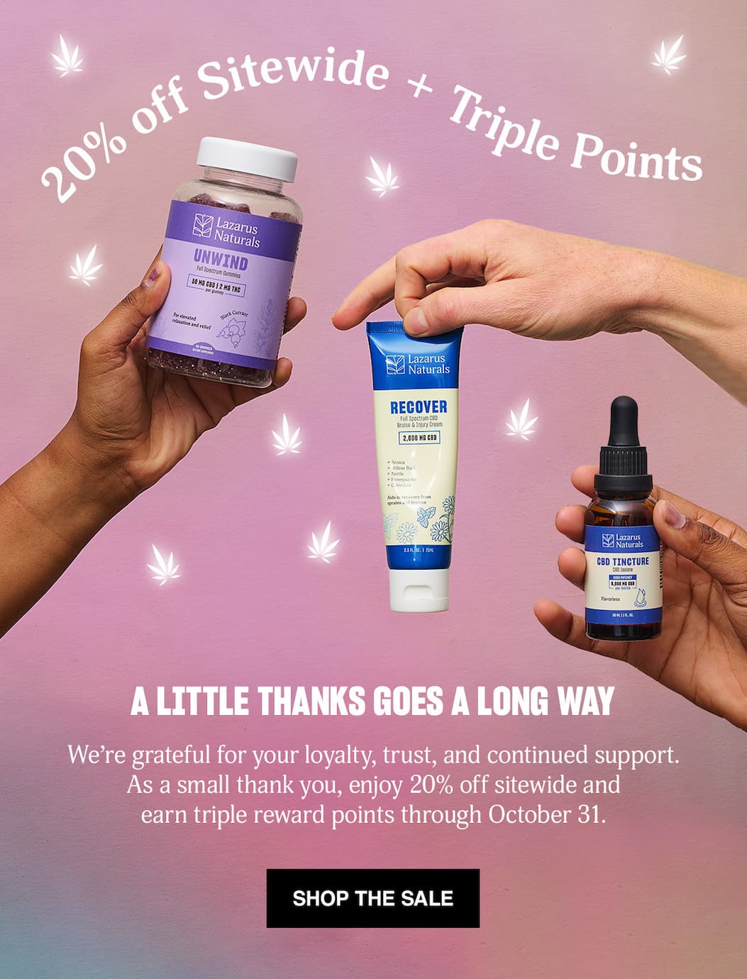 20% Off Sitewide + Triple Points - Shop Now