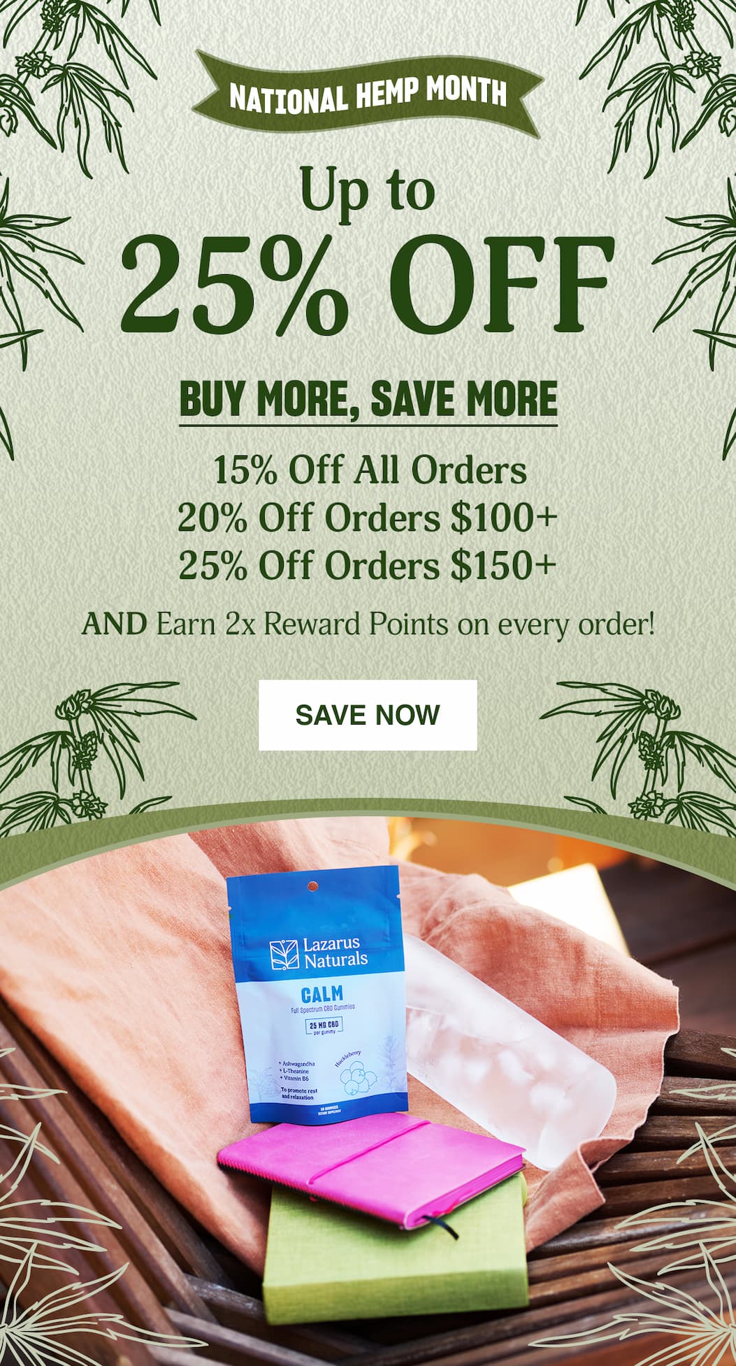 UP TO 25% OFF  - SAVE NOW