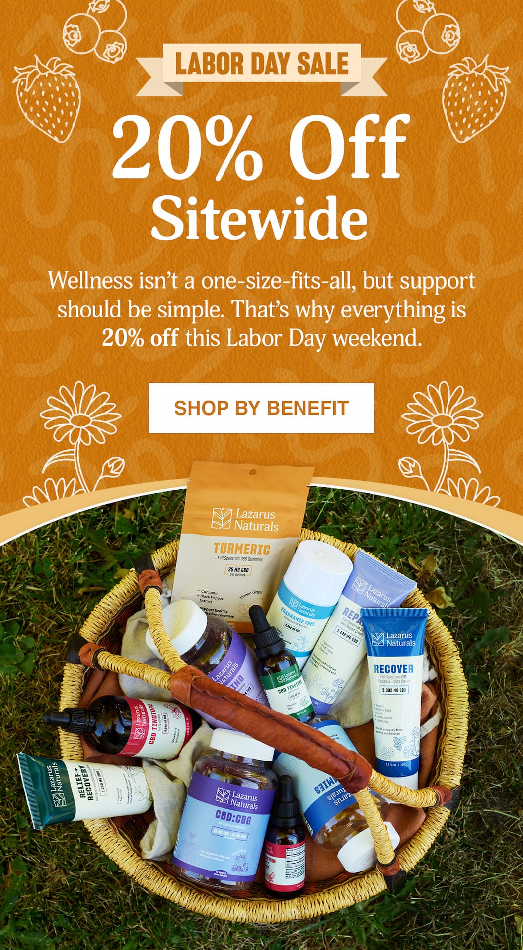 LABOR DAY 20% OFF SITEWIDE - SHOP BY BENEFIT