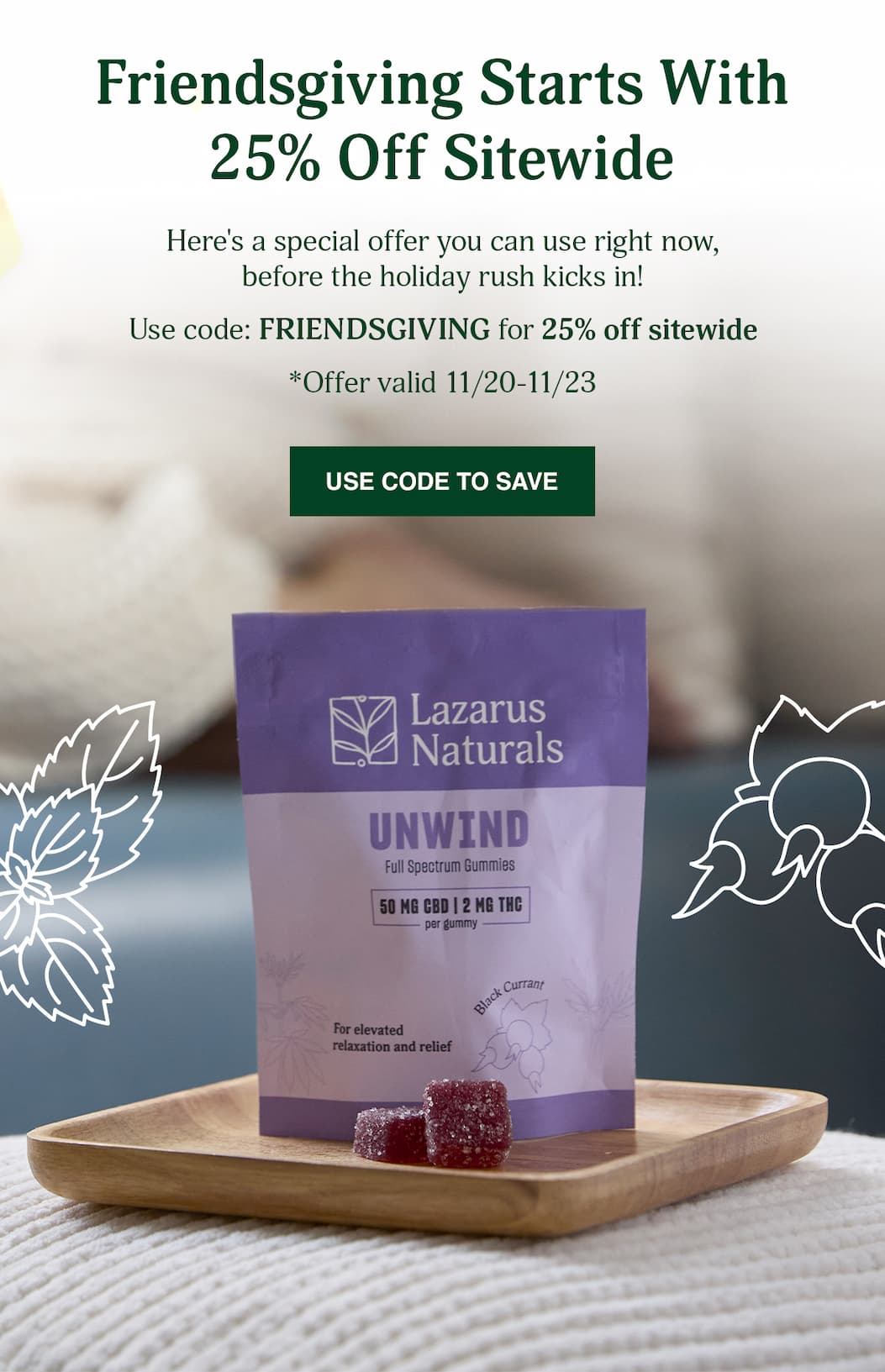 Friendsgiving Sale: 25% Off Sitewide - Use Code To Save