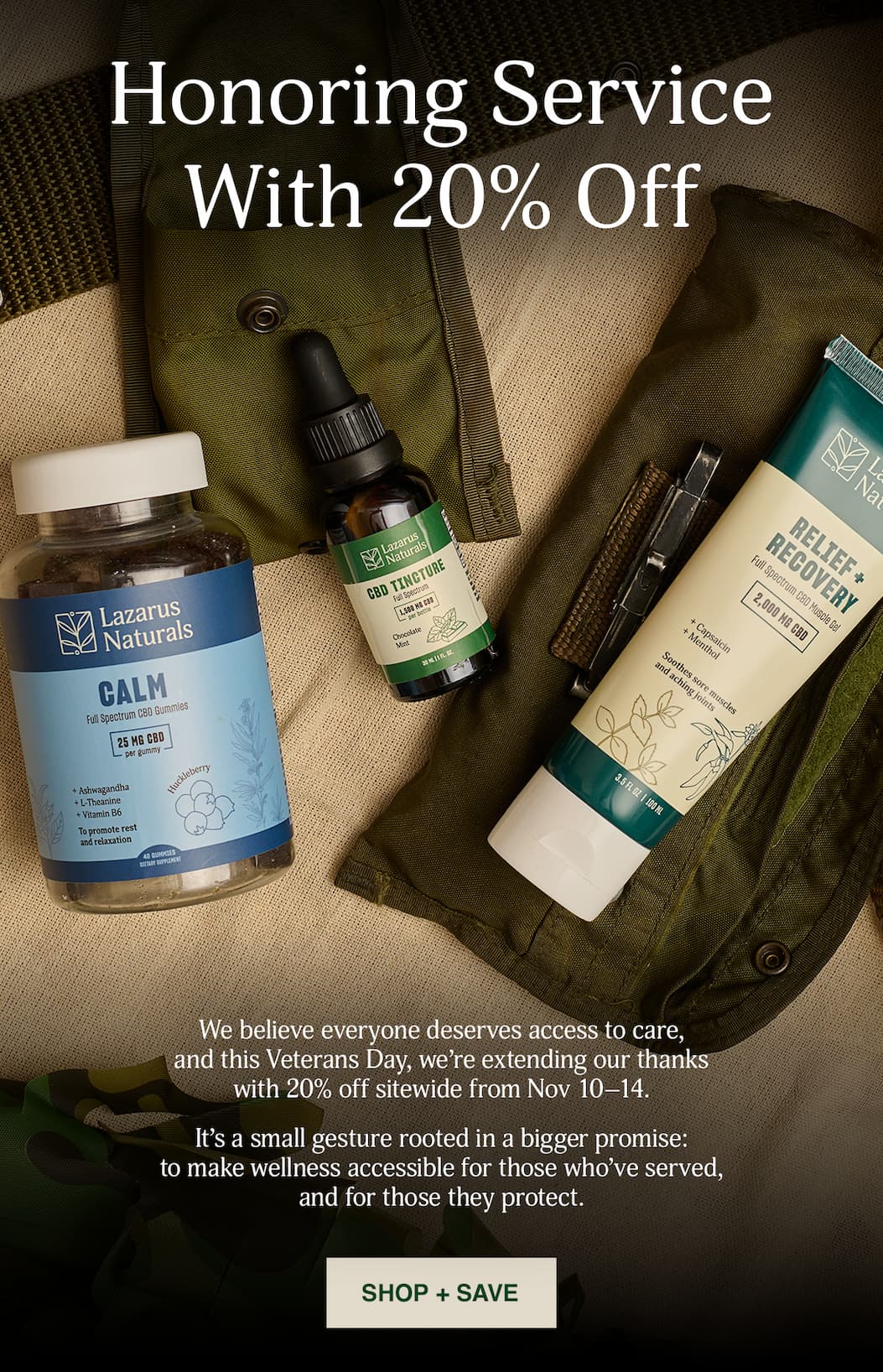 Veterans Day Sale 20% Off Sitewide