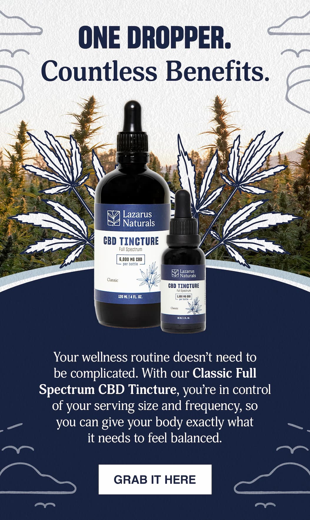 ONE DROPPER. COUNTLESS BENEFITS - SHOP CLASSIC TINCTURE