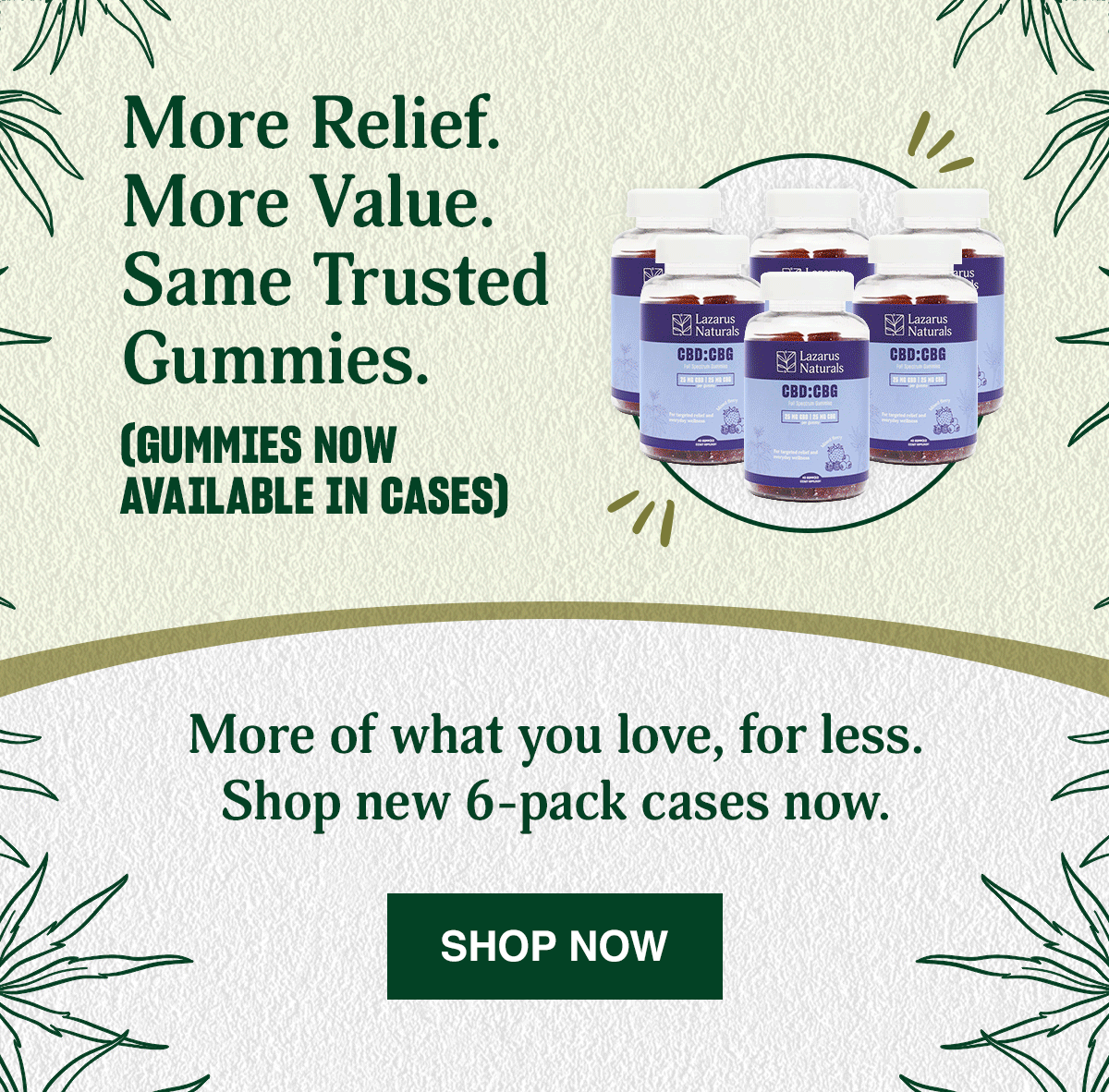 GUMMIES NOW IN CASES - SHOP NOW