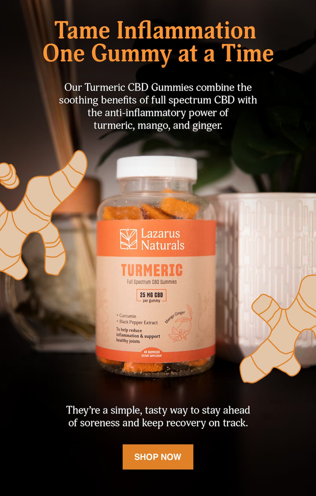 Tame Inflammation One Gummy at a Time - Shop Turmeric Gummies