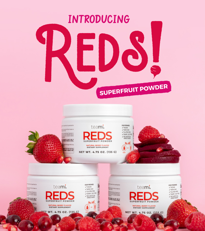 Revealed Meet REDS, your natural energy elixir! Teami Blends