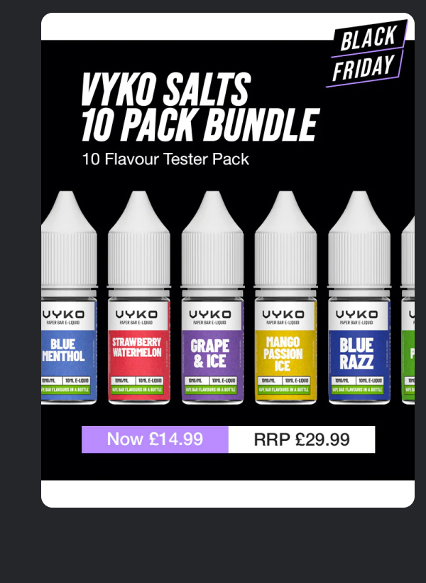 VYKO Bar Nic Salt Flavour Pack