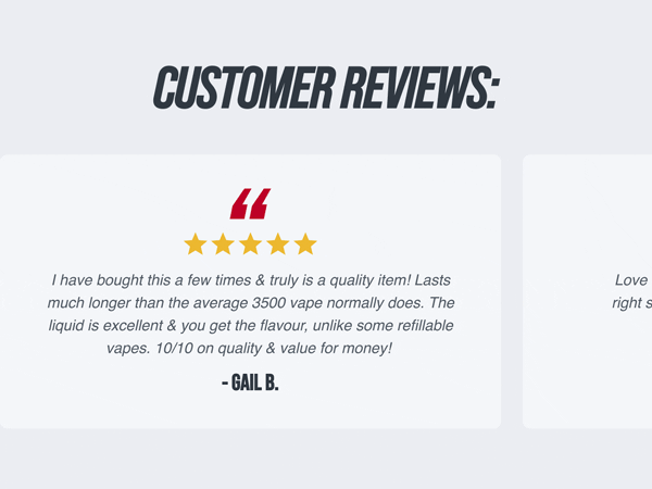 CUSTOMER REVIEWS ⭐⭐⭐⭐⭐