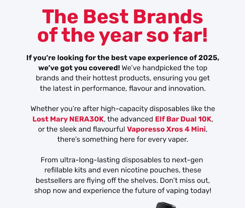 The Best Brands of the year so far!