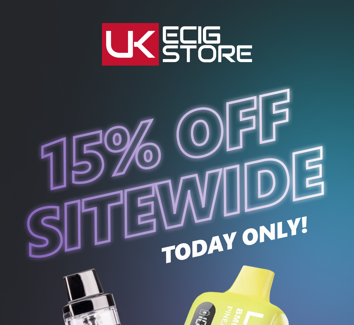 15% Off Sitewide Today Only!