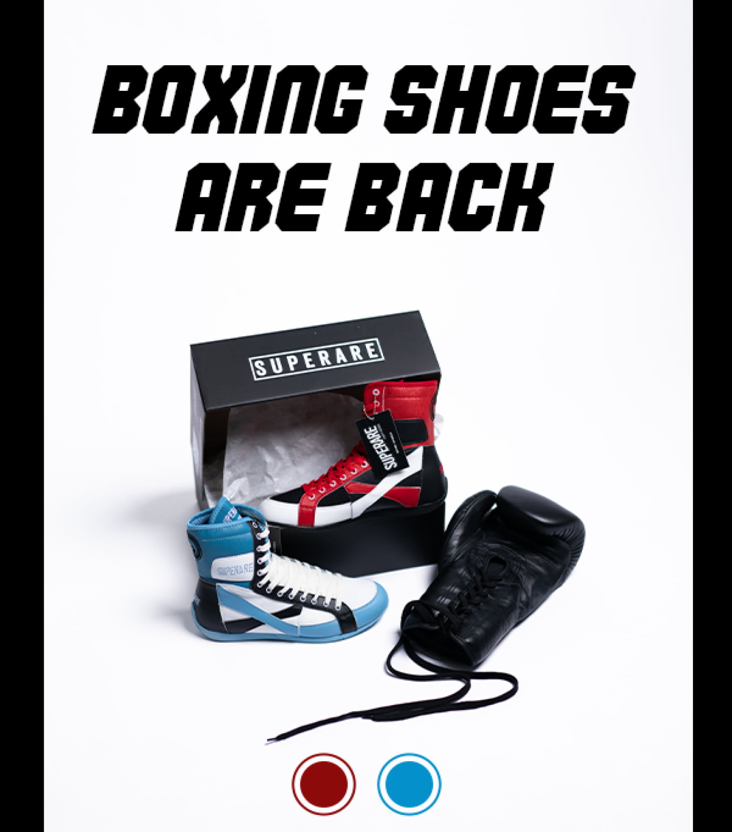 Red & Blue Boxing Shoes Now Back Superare Fight Shop
