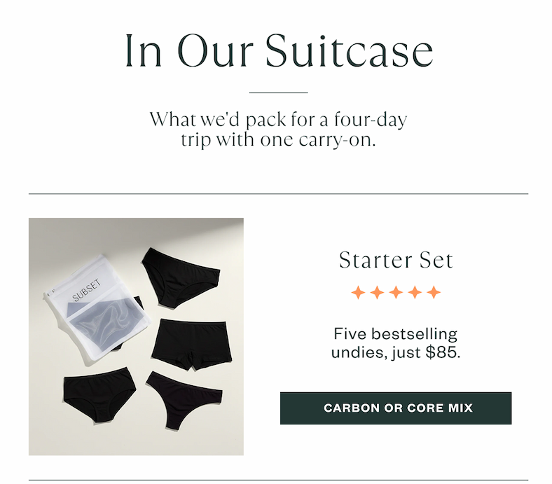 in our suitcase